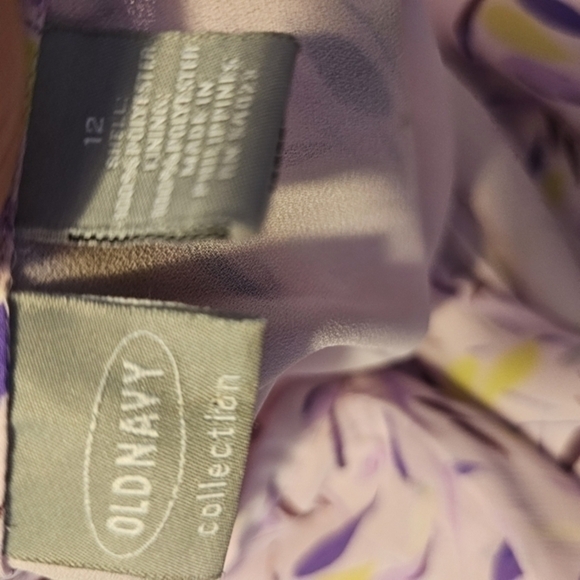 Old Navy lilac floral‎ print skirt - Picture 5 of 6